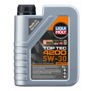 OLIO MOTORE LIQUI MOLY TOP TEC 4200 5W-30 - 8972 ACEA C3 - PROTEZIONE DALL'USURA - Foto 1 di 1