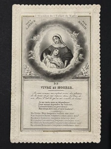 holy card santino merlettato canivet "VIRGIN MARY" - Picture 1 of 2