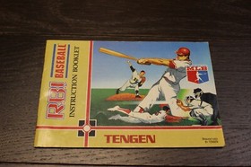 RBI Baseball R.B.I. R B I Tengen NES Nintendo Instruction Manual Only