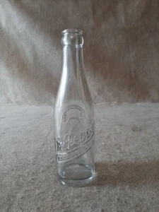Vintage Clear Glass Soda Beverage Bottle DR PEPPER Salisbury MD Company Clock - Picture 1 of 12