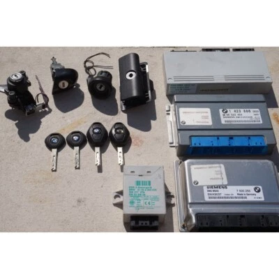 BMW 328ci E46 2000 kit de ecu 7500255 MS42 CUATRO LLAVES 4 cerraduras DME + EWS + TCM + BCM Foto 1 de 4