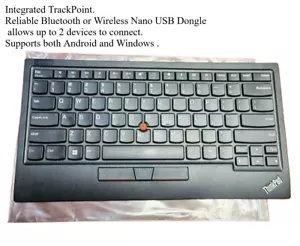 Lenovo ThinkPad TrackPoint Bluetooth Tastatur II KC-1957 US Englisch 4Y40X49493 - Bild 1 von 8