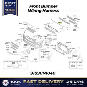 ⭐Genuine⭐ Front Bumper Wiring Harness 91890NI040 for Hyundai Ioniq 5 N - Picture 1 of 1