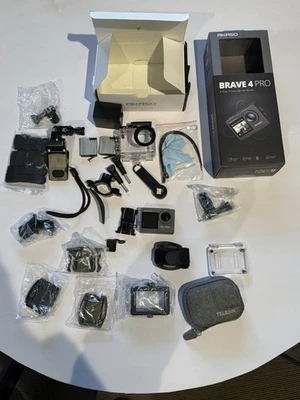 AKASO Brave 4 Pro 4K UHD Action Camera - with extra protective storage case - Image 1 of 4