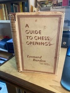 Leonard Barden: A Guide to Chess Openings 1958 Very Good Games Reference HB - Imagen 1 de 1