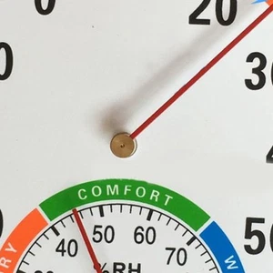 US Thermometer Hygrometer Pointer Type Full Metal Multifunction Indoor Thermomet - Picture 1 of 6