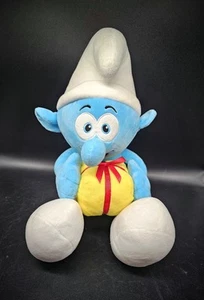 Nanco Peyo Jokey Smurf With Present 20" Plush NWOT The Smurfs Cartoon - Picture 1 of 8