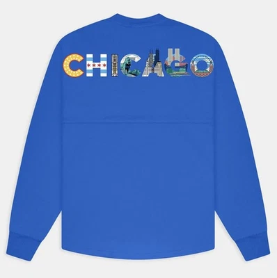CHICAGO PAINTED CITYSCAPE SPIRIT JERSEY Unisex Rare - Image 1 of 4
