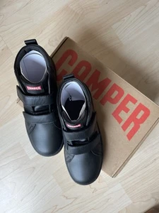 CAMPER Kids Black School Shoes Size 12.5 UK hope and loop. - Picture 1 of 8