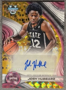 Josh Hubbard 2024-25 Bowman Best Gold Geometric Refractor Auto 38/50 RC MSU - Picture 1 of 2