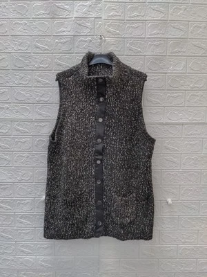 Nuevo chaleco para mujer Ann Klein Boucle imitación cuero talla XL Foto 1 de 4