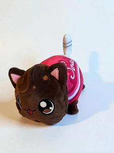🐱 Aphmau MeeMeows Soda Katze Plüschtier - 10 Zoll Kawaii braun rot rosa Stofftier - Bild 1 von 8