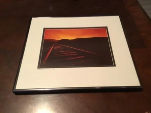 Ralph Hunt Williams hand signed 65/100 "Tracks" framed and matted photograph - Picture 1 of 4