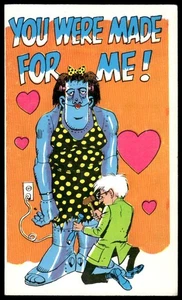 1966 TOPPS INSULT MONSTER POSTKARTE #13 YOU WERE MADE FOR ME! EX+ - Bild 1 von 2