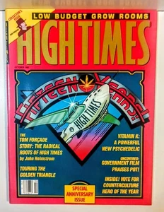 Rare Vintage High Times October 1989 15th Anniversary Special Issue Tom Forcade - Bild 1 von 4