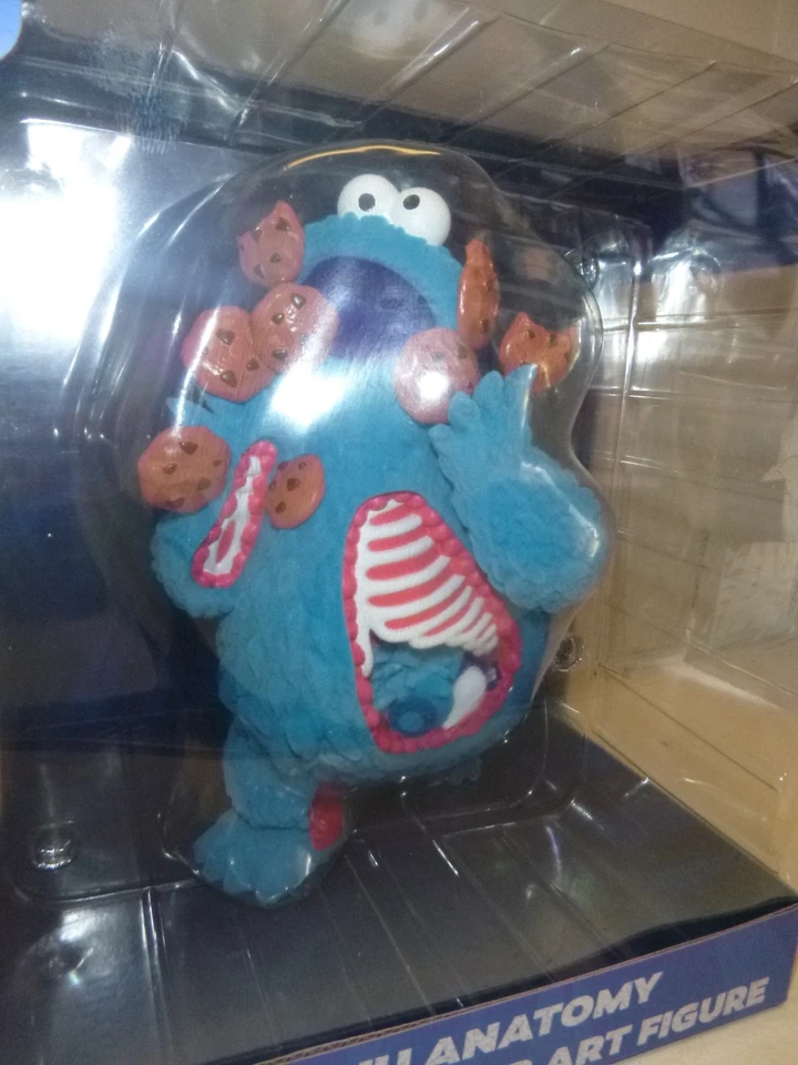 NEW 8" Sesame Street Cookie Monster vinyl (MIB) KidRobot (2025) Kaiju Anatomy - Image 1 of 3