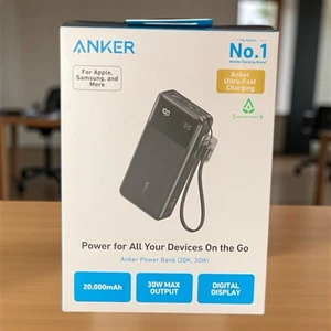 Anker 20.000 mAh 30 W Pantalla Digital Cargador Portátil Batería Banco de Alimentación PAQUETE - Imagen 1 de 1