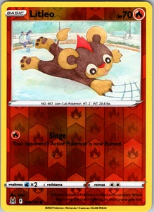 Litleo Reverse Holo 028/196 SWSH11: Lost Origin Common - NM - Picture 1 of 2