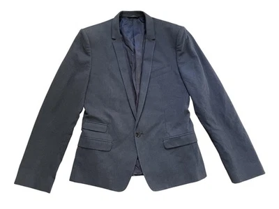 Blazer Dolce & Gabbana Para Hombre S 48 EU Gris Algodón Pata de Gallo Abrigo Deportivo Italia Foto 1 de 4