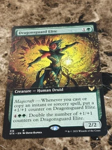 DRAGONSGUARD ELITE Magic MTG Strixhaven Extended Art - Picture 1 of 2