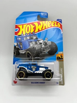 Camión diecast Hot Wheels Baja Bone Shaker azul HW Baja Blazers 3/250 2/10 Foto 1 de 2