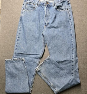 Pantalones de mezclilla Carhartt para hombre 36x35 azul pierna recta ropa de trabajo resistente - Imagen 1 de 11