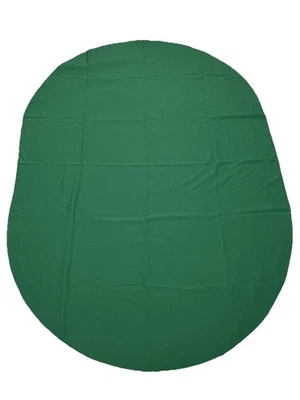 Oval Green Tablecloth 60 X 84 - Image 1 of 2