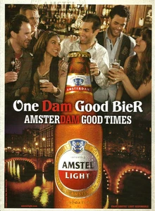 2009 Amstel Light Beer One Dam Good Bier Amsterdam Print AD Advertisement - Picture 1 of 1