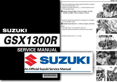 Suzuki GSX1300R HAYABUSA Service Manual Workshop 1999 to 2007 Shop GSX1300 - Image 1 of 2