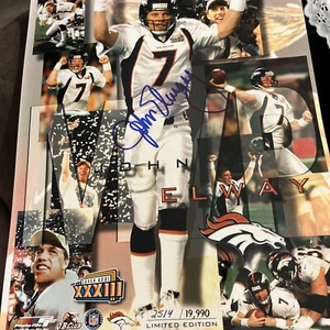 1999 NFL John Elway Super Bowl XXXIII  MVP  11x14 Denver Broncos AUTOGRAPHED - Picture 1 of 4