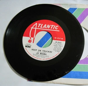 JO MAMA / KEEP ON TRUCKING / PROMOTIONAL ATLANTIC 45 RPM RECORD /STEREO / MONO  - Picture 1 of 2
