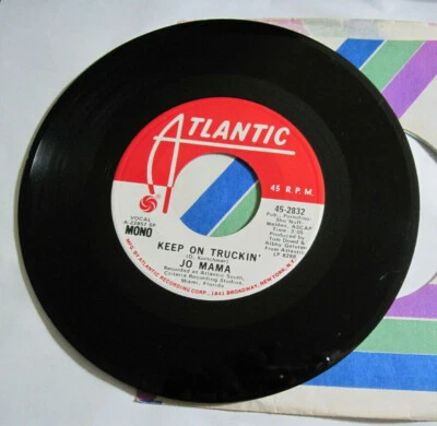 JO MAMA / KEEP ON TRUCKING / PROMOTIONAL ATLANTIC 45 RPM RECORD /STEREO / MONO  - Image 1 of 2