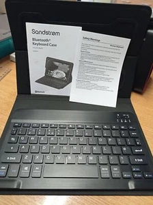 Estuche Teclado Bluetooth Sandstrom hasta 10.5" Tablet Magnético Reino Unido Diseño Delgado - Imagen 1 de 12