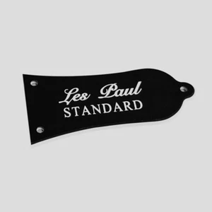 Ricambi adatti per Epiphone LP 'Les Paul Standard' TRUSS ROD COVER PLATE, 2 strati nero - Foto 1 di 1