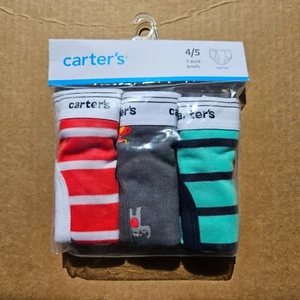 Carter's Boys 3-Pack Cotton Briefs Sizes 4/5, 6/7, 8, 10-12 - Picture 1 of 10