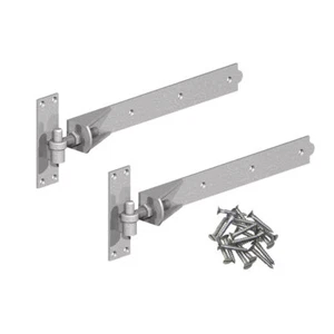 Adjustable Hook and Band Gate Hinges Hot Spelter Galvanised - Picture 1 of 4