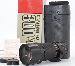 [UNUSED w/ BOX S/N Match]  Canon New FD NFD 300mm f/4 Telephoto Japan send #R01 - Picture 1 of 11