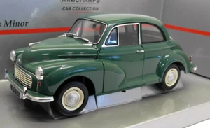 Minichamps 1/18 Scale Diecast 150 137000 - Morris Minor Saloon Green - Picture 1 of 5