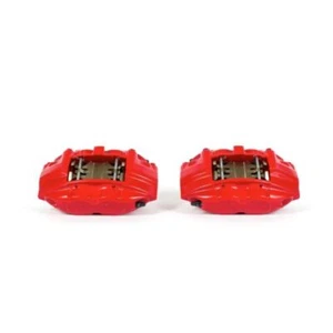 Power Stop Front Red Calipers w/o Brackets Pair Fits 09-13 Infiniti FX50 - Picture 1 of 10