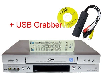 LG LV4745 VHS Videorecorder 6 Kopf HiFi Stereo, PAL / NTSC + USB Grabber - Bild 1 von 4