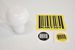 Kartboy (KB-015-WD-5spd) Knuckle Ball White Delrin 5 Spd - Picture 1 of 1