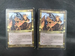 2x Vampiric Dragon MtG Odyssey HEAVY PLAYED Magic The Gathering See Pics HP - Picture 1 of 5