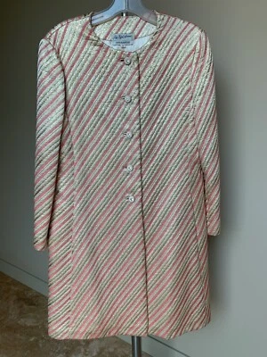 Abrigo de vestir vintage años 60 Saks Fifth Ave Hong Kong corona británica colonia TALLA 12 Foto 1 de 4