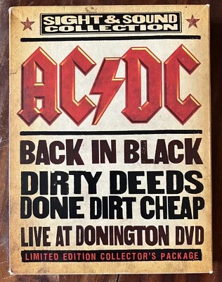 AC/DC Sight & Sound LIMITED EDITION COLLECTOR'S PACKAGE DVD & CDs 2003 Columbia Foto 1 de 4