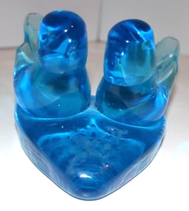 Vidrio artístico Titan Fayetteville Arkansas decoración azul cobalto Happy Little Bluebird - Imagen 1 de 8