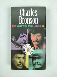 Charles Bronson 4 VHS Feature Films Chino, Someone Behind the Door Lola..6 Hours
