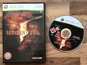 RESIDENT EVIL 5 - CAPCOM XBOX 360 GAME - PEGI 18 - SHOOTER / SURVIVAL HORROR - Picture 1 of 4