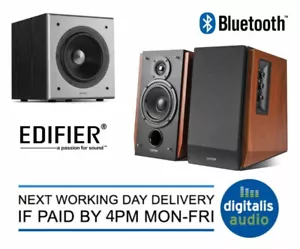 Edifier R1700BTs und T5 Subwoofer Aktivlautsprecher System Bluetooth PC/TV Ahorn - Bild 1 von 13