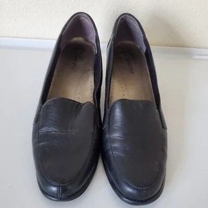 Trotters scarpe donna decolte tacco basso pelle nera 9M T7520-001 comode - Foto 1 di 15