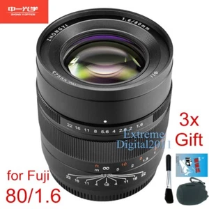 Zhongyi Mitakon Speedmaster 80mm F1.6 Lens for Fuji GFX 100 100S 50S 50R Camera - Picture 1 of 20